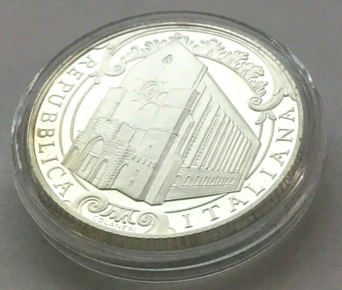 Italy 2010 5 Euro Santa Chiara 700th Anniversary Naples Silver Proof