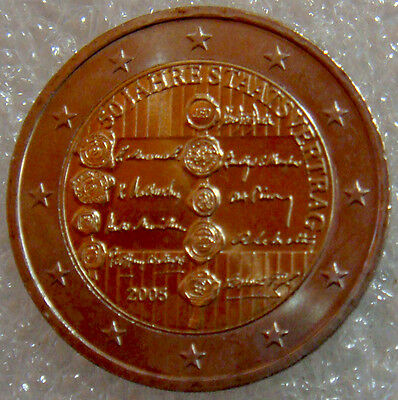 Austria 2005 2 Euro Uncirculated Bi Metal 50th Anniversary of the State Treaty