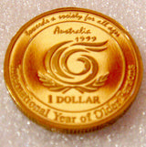 Australia 1999 $1 Proof Year of the Older Person
