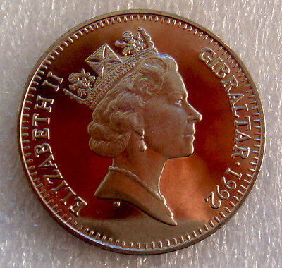 Gibraltar 1992 2.8 Ecus 2 Pounds Knight on Horse Uncirculated