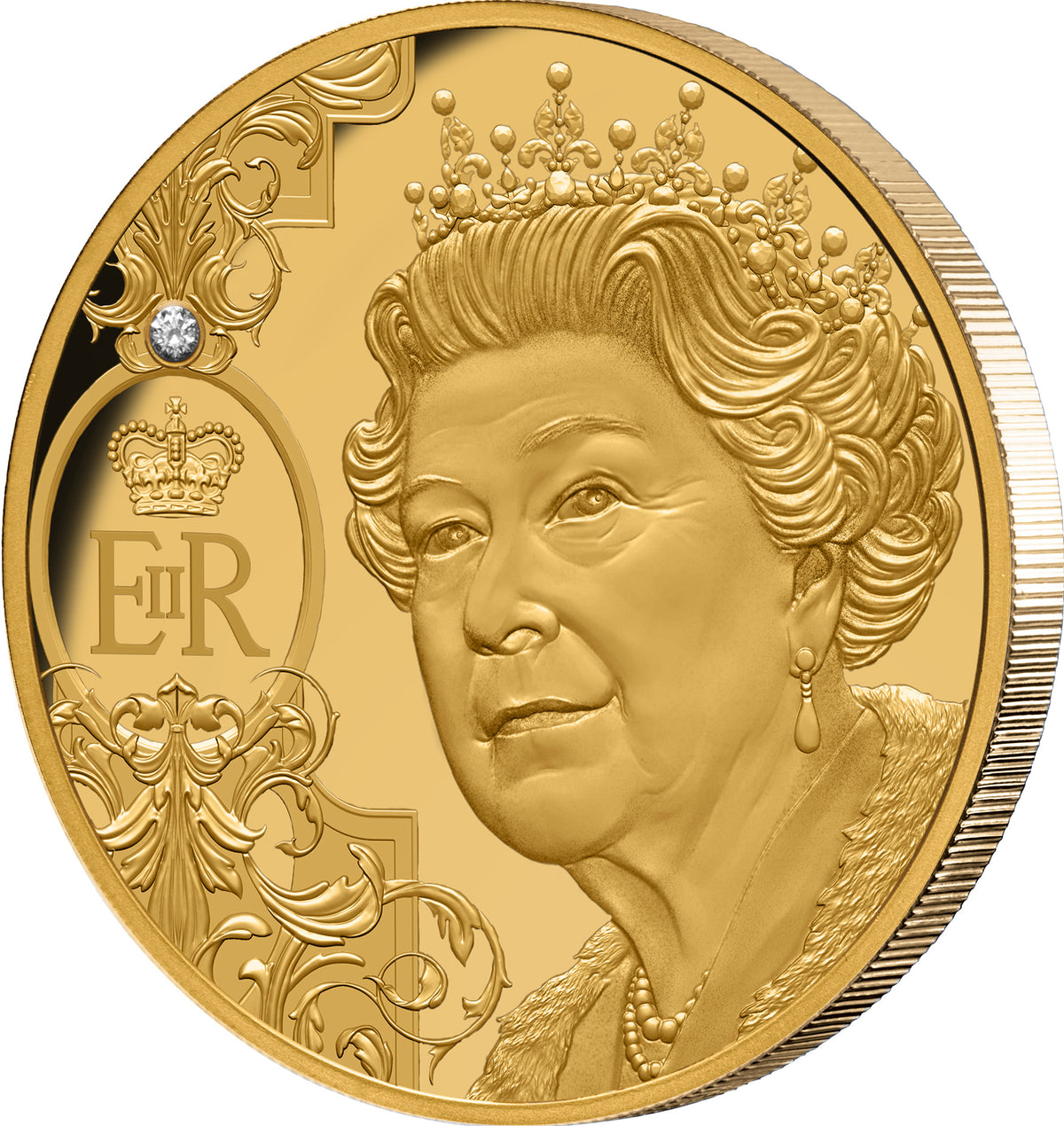 Niue 2022 $100 Queen Elizabeth II Tribute Gold 1oz Gold Proof Coin