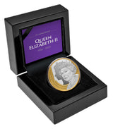 Niue 2022 $1 Queen Elizabeth II Tribute Gold-plated 1oz Silver Proof Coin