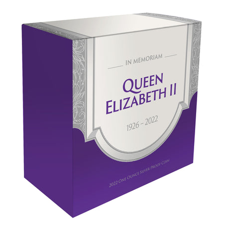 Niue 2022 $1 Queen Elizabeth II Tribute Gold-plated 1oz Silver Proof Coin