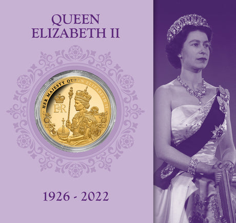 Queen Elizabeth II Tribute Medallion Prooflike in Commemorative Folder