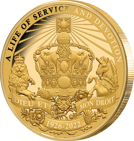 Queen Elizabeth II Tribute Medallion Prooflike in Commemorative Folder
