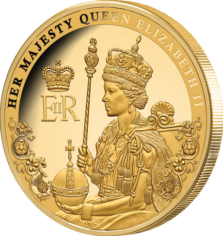 Queen Elizabeth II Tribute Medallion Prooflike in Commemorative Folder