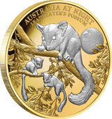 Niue 2022 $100 Australia at Night Leadbeater Possum 1oz Gold