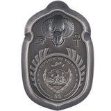 Palau 2021 $5 King Tut Scarab 1oz Silver Ultra-High Relief Antiqued Silver Proof Coin CIT Smartminting®