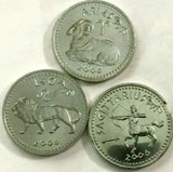 Somaliland 2006 10 Shillings x 12 Zodiac Journey to the Stars Coin Collection 3 Fire Sign Coins