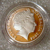 Australia 2004 10 Cent Silver Proof Lyrebird