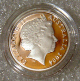 Australia 2004 10 Cent Silver Proof Lyrebird
