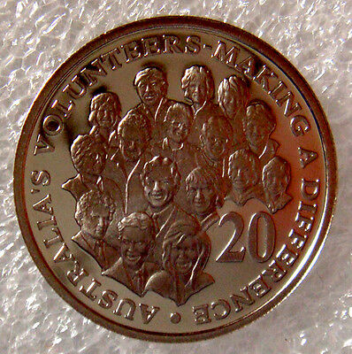 Australia 2003 20 Cent Proof Volunteers