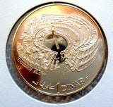 Tunisia 1969 1 Dinar Proof Colloseum / Stadium Silver Coin Reverse  Reverse of Coin