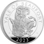 Yale of Beaufort Goat like Beast and Coat of Arms and 2023 in the Legend at the bottom.