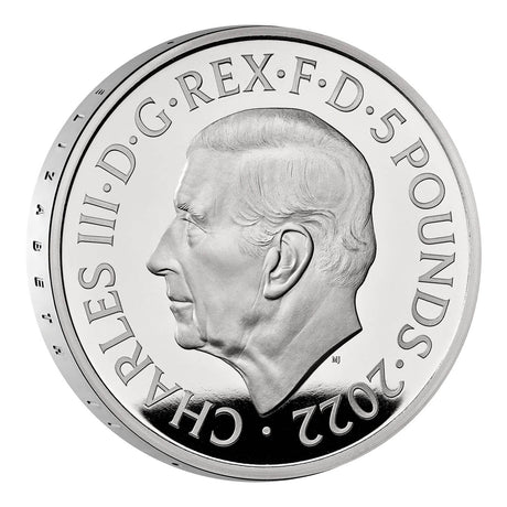 United Kingdom 2022 £5 King Charles III Queen Elizabeth II Tribute Silver Proof Coin PRE-ORDER