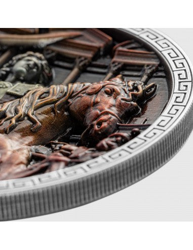 Chad 2023 25000 Francs  Alexander the Great 5 Oz Antique Silver Coin 199 Made