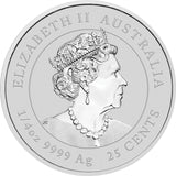 Australia 2023 25 cent Sydney Money Expo Special Year of the Rabbit 1/4oz 99.99% Silver Coloured Coin Perth Mint