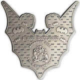 Barbados 2022 $5 Batman 5 oz Shaped Silver Antique Finish