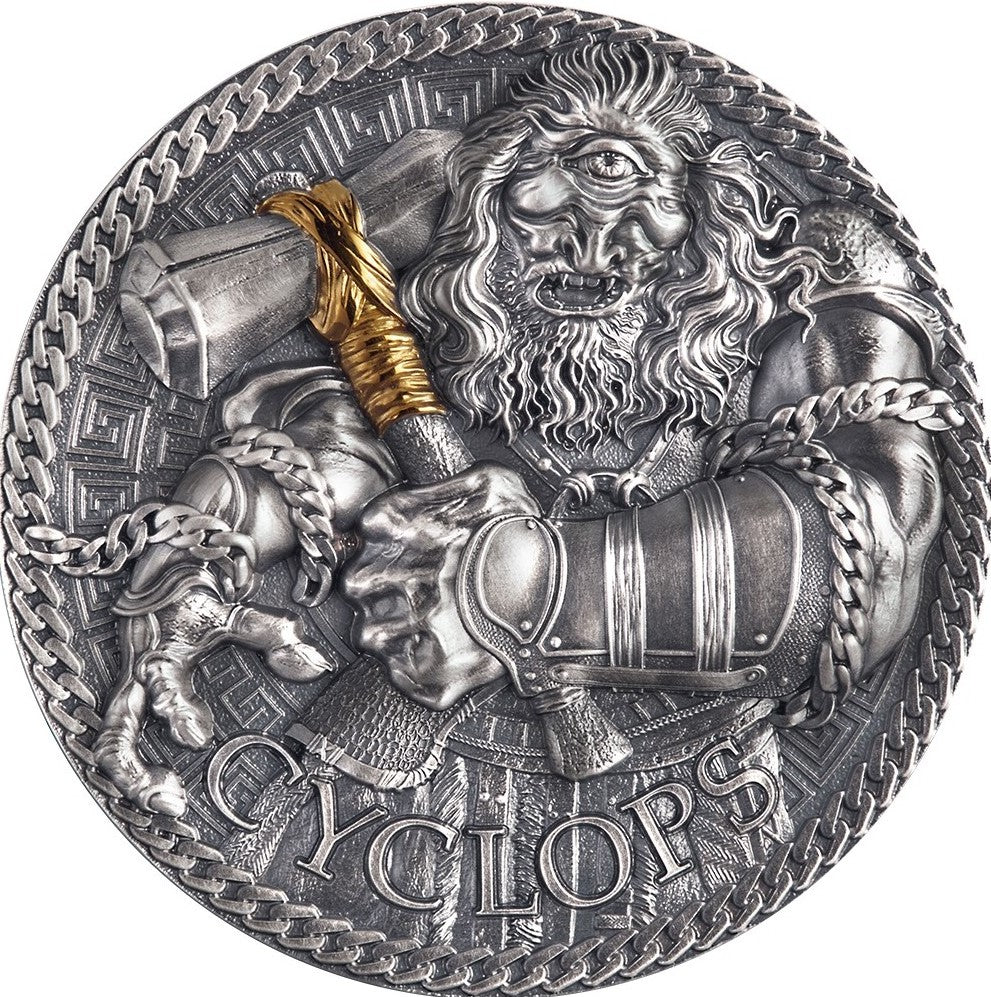 Cameroon 2022 1000 Francs  CYCLOPS The Great Greek Mythology Series 1 Oz Silver 500 Made
