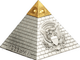Barbados 2023 $5 Eye of Providence Pyramid 5 Oz Antique Silver Coin 750 Made