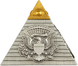 Barbados 2023 $5 Eye of Providence Pyramid 5 Oz Antique Silver Coin 750 Made