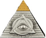Barbados 2023 $5 Eye of Providence Pyramid 5 Oz Antique Silver Coin 750 Made