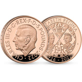 United Kingdom 2022 £5 King Charles III Queen Elizabeth II Tribute Gold Proof Coin
