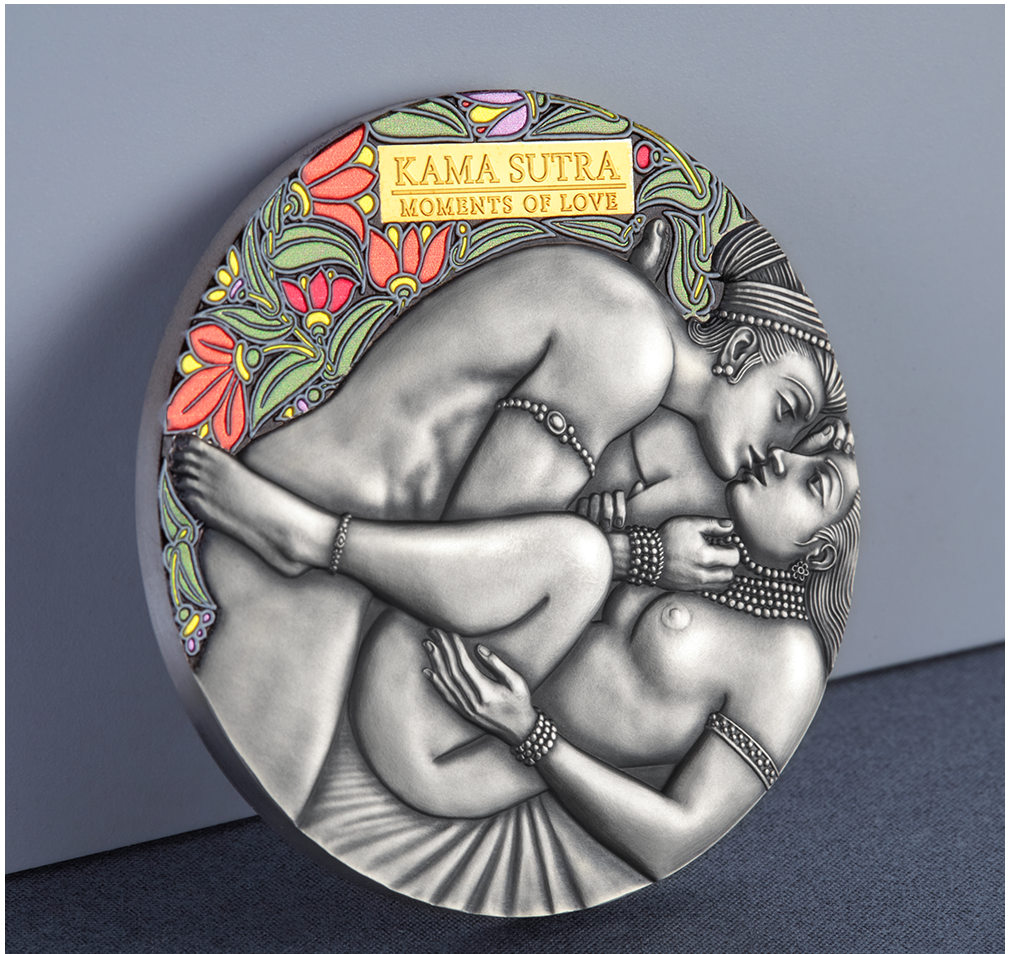 Cameroon 2022 3000 Francs CFA Kama Sutra IV Moments of Love 3 oz Silver