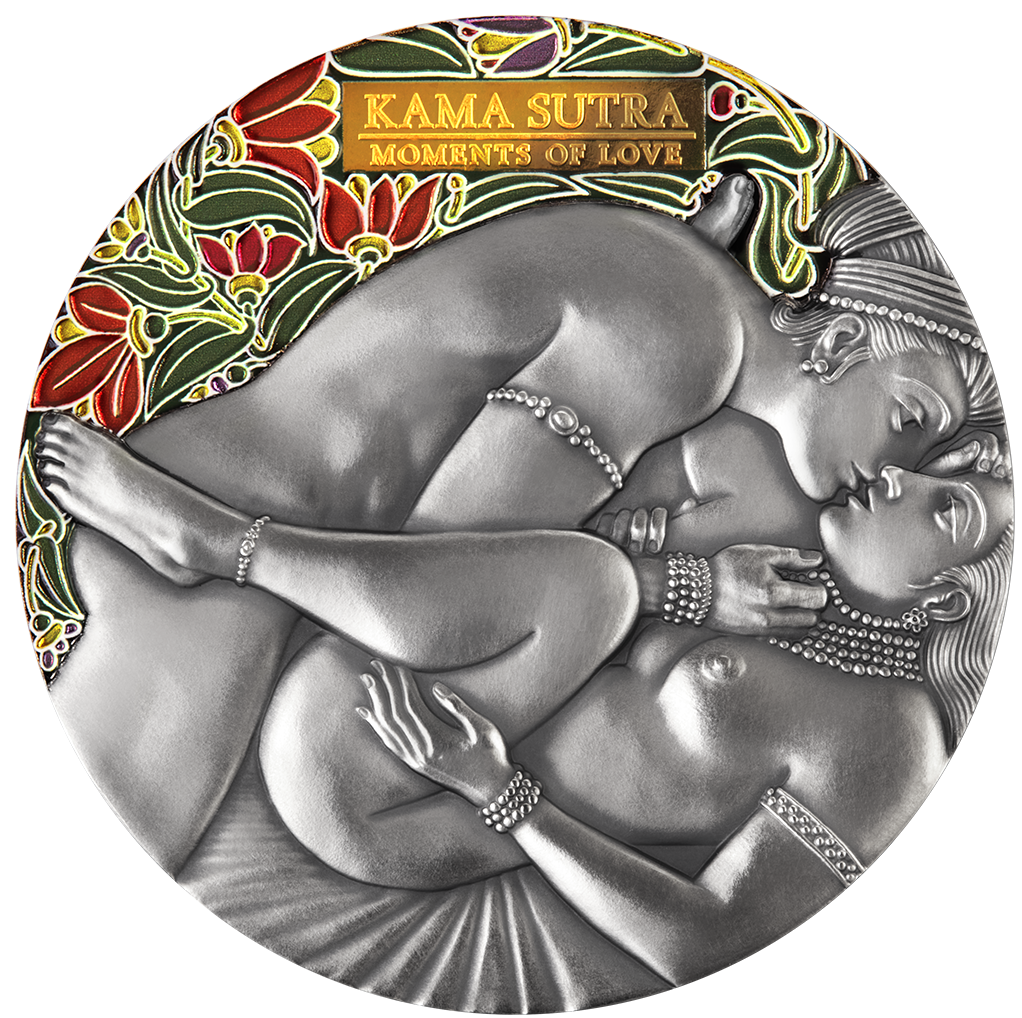 Cameroon 2022 3000 Francs CFA Kama Sutra IV Moments of Love 3 oz Silver