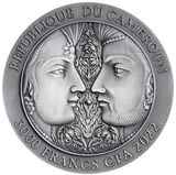 Cameroon 2022 3000 Francs CFA Kama Sutra IV Moments of Love 3 oz Silver