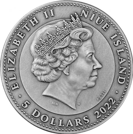 Niue 2022 $5 Kitsune 2oz Silver Coin 2 Oz Antiqued Silver Coin Mintage 500