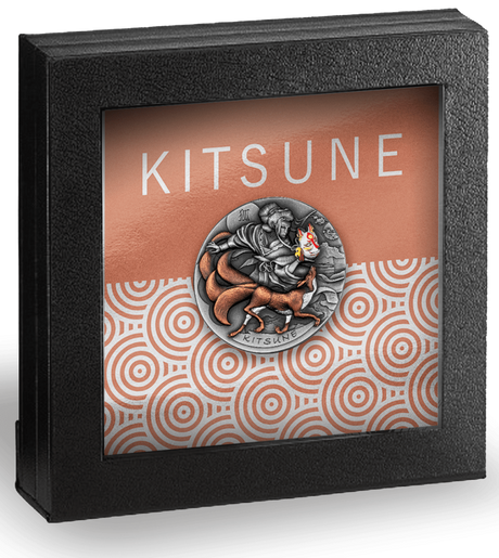 Niue 2022 $5 Kitsune 2oz Silver Coin 2 Oz Antiqued Silver Coin Mintage 500