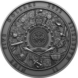 Niue 2022 $5 Nuestra Senora de Atocha 2 oz Silver Coin with Sunken Treasure Inlay- 200 made
