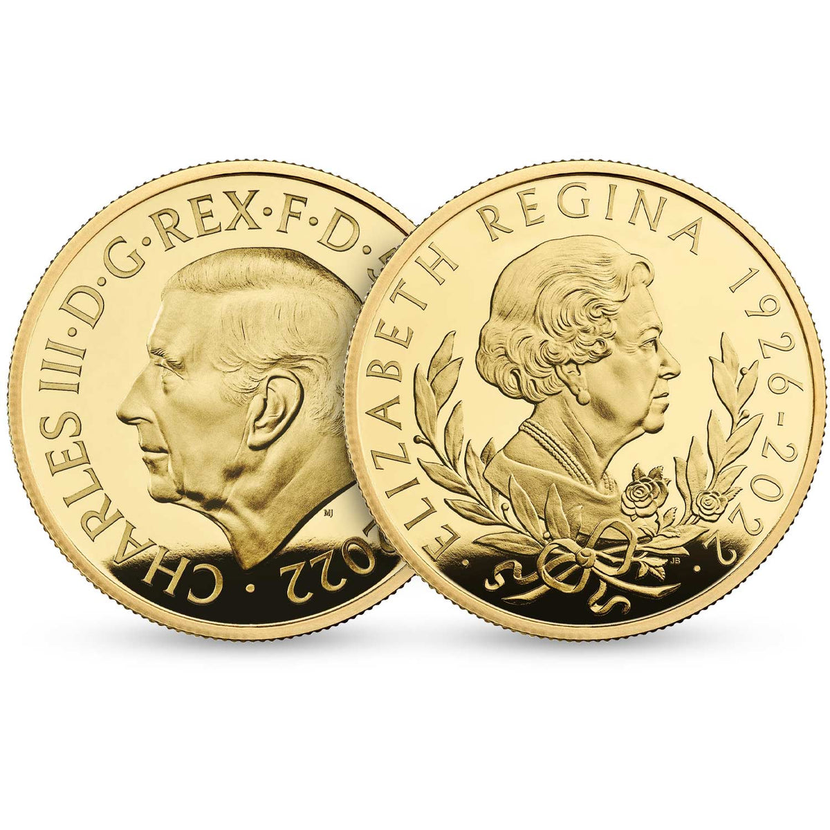 United Kingdom  2022 £100 King Charles III Queen Elizabeth II Tribute 1oz Gold Proof Coin PRE-ORDER