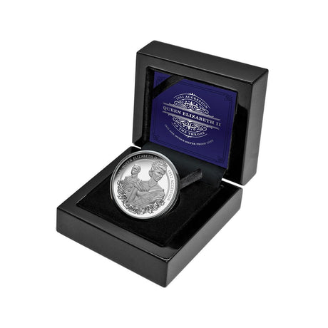 Tokelau 2022 $5 Queen Elizabeth II Accession 1oz Silver Proof Coin