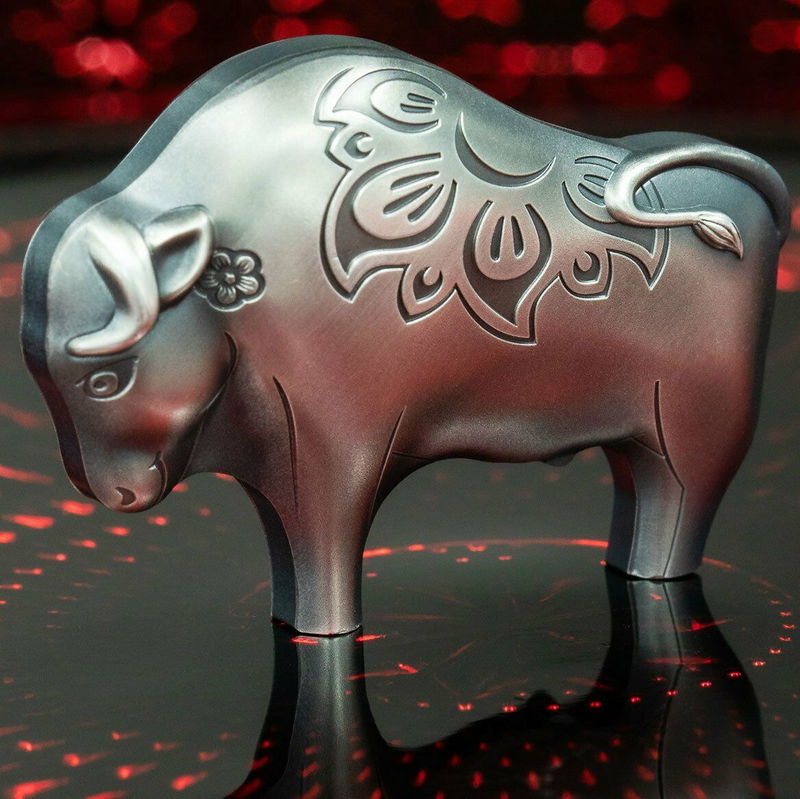 2021 Mongolia 1000 Togrog Mighty Ox 1 oz Silver Coin
