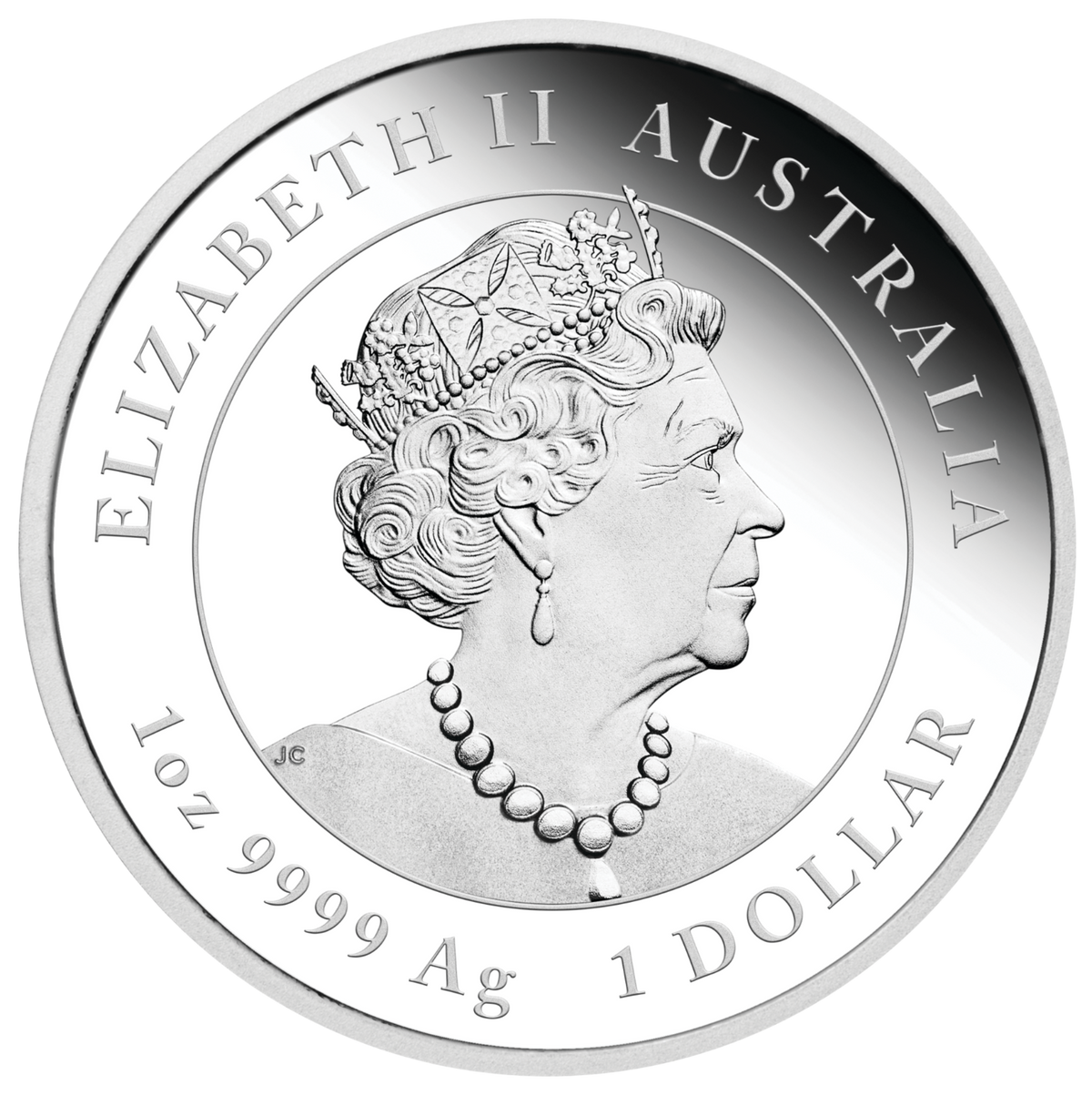 Australian Lunar Series III 2023 $1 Year of the Rabbit 1oz .999 Silver Proof Coloured Coin Perth Mint