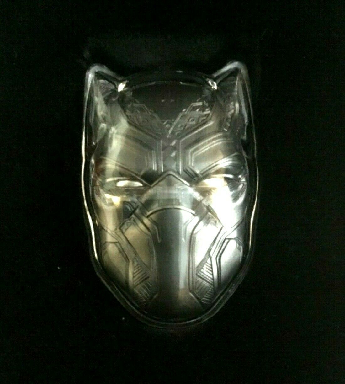Fiji 2021 $2 Black Panther Mask 2oz Antiqued Silver Coin Perth Mint Capsule and Coin