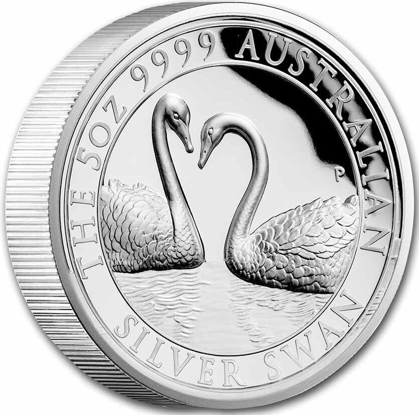 Australian Swan 2022 $5 5oz Silver Proof High Relief Coin 500 Made