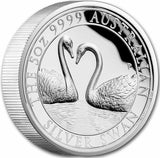 Australian Swan 2022 $5 5oz Silver Proof High Relief Coin 500 Made