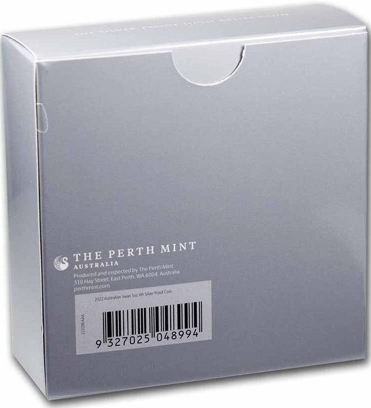 Australian Swan 2022 $5 5oz Silver Proof High Relief Coin 500 Made