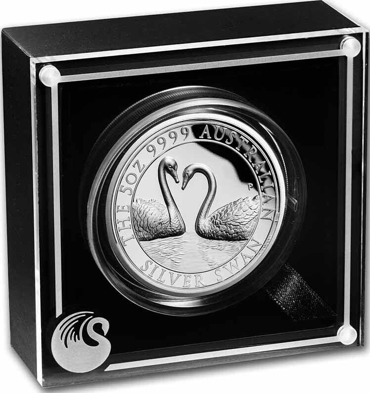 Australian Swan 2022 $5 5oz Silver Proof High Relief Coin 500 Made