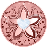Republique du Cameroon 2022 500 Francs CFA This is Love Rose Gold-plating Crystal Heart Valentine's Day .999 Silver Coin