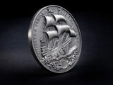 Niue 2022 $5 Nuestra Senora de Atocha 2 oz Silver Coin with Sunken Treasure Inlay- 200 made