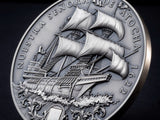 Niue 2022 $5 Nuestra Senora de Atocha 2 oz Silver Coin with Sunken Treasure Inlay- 200 made