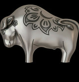 2021 Mongolia 1000 Togrog Mighty Ox 1 oz Silver Coin