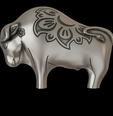 2021 Mongolia 1000 Togrog Mighty Ox 1 oz Silver Coin