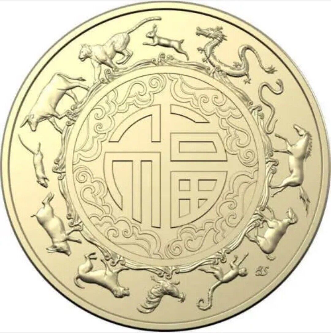 Australia 2023 $1 Lunar Year of the Rabbit Al/Br Uncirculated Two-Coin Set