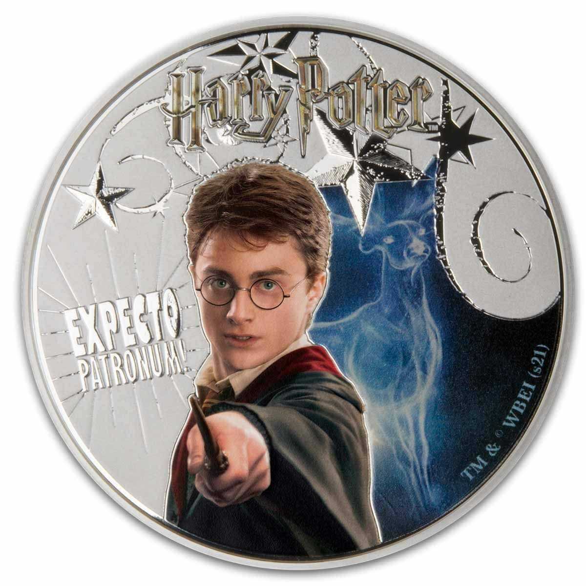 Samoa 2021 Harry Potter $10 Glow in the Dark 5oz Silver Proof