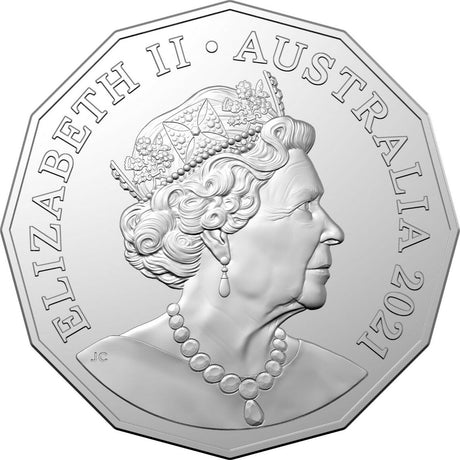 SET of FIVE Australia 2021 Christmas 50 Cent Uncirculated